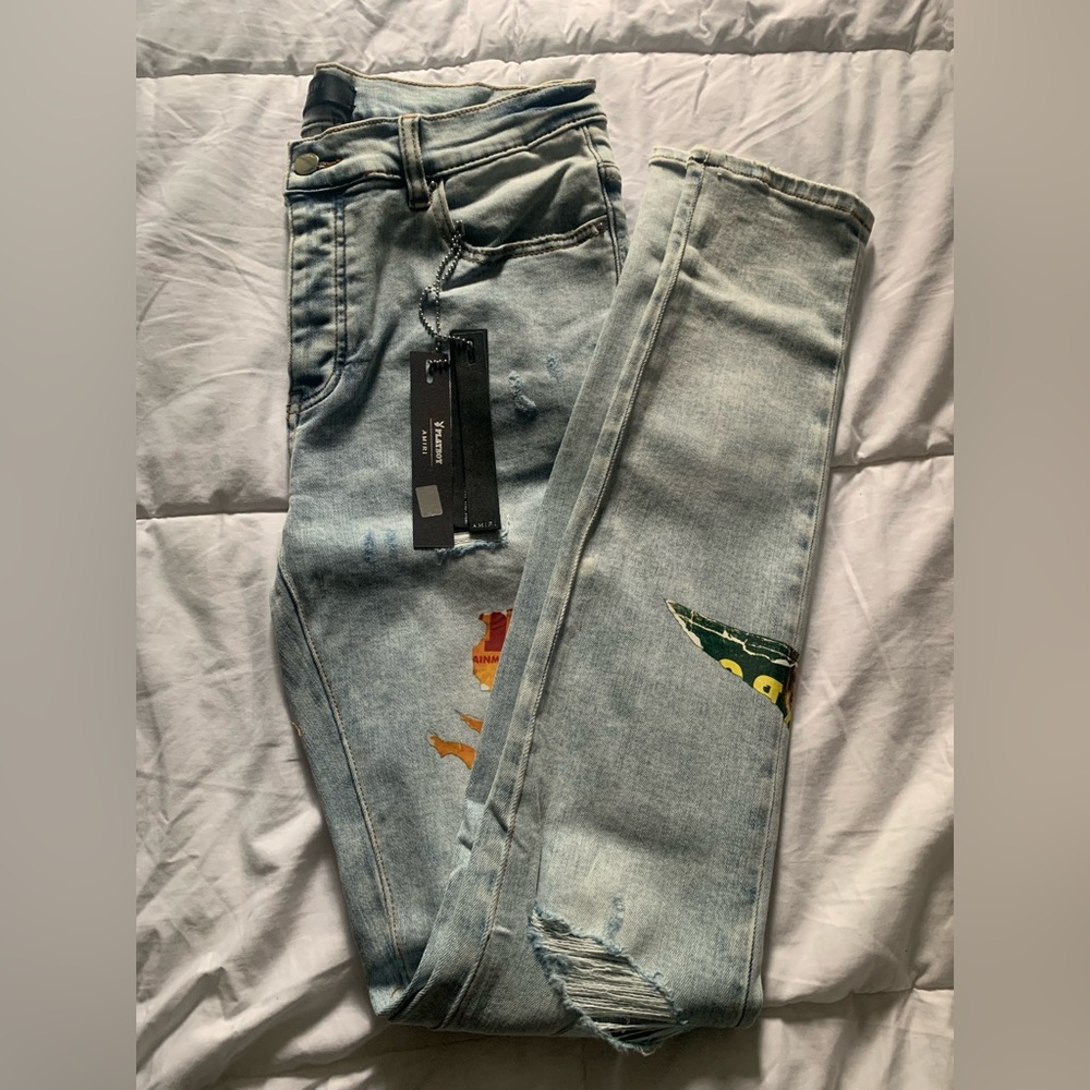 Amiri Playboy Magazine Jeans - Size 34